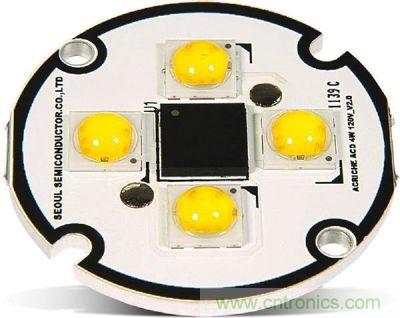 Acrich2　ACLED在LED數量增加、亮度表現提升，可直接AC電源驅動，簡省驅動電路設計空間與成本