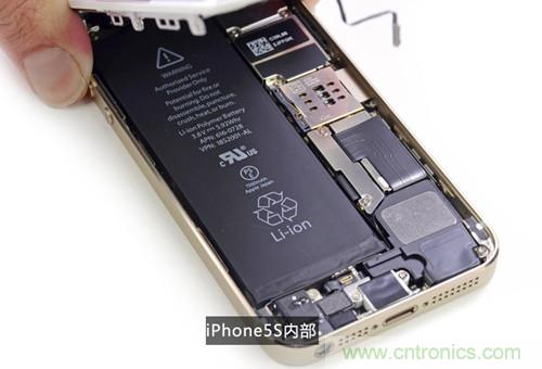 土豪金iPhone 5S拆解：內(nèi)部結(jié)構(gòu)升級，維修難度增加
