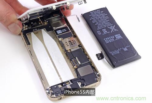 土豪金iPhone 5S拆解：內(nèi)部結(jié)構(gòu)升級，維修難度增加