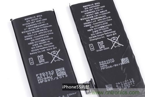 土豪金iPhone 5S拆解：內(nèi)部結(jié)構(gòu)升級，維修難度增加