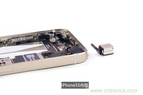 土豪金iPhone 5S拆解：內(nèi)部結(jié)構(gòu)升級，維修難度增加