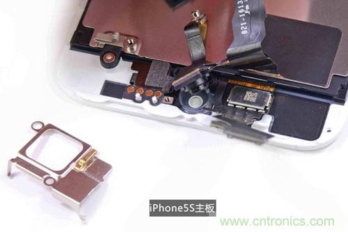 土豪金iPhone 5S拆解：內(nèi)部結(jié)構(gòu)升級，維修難度增加