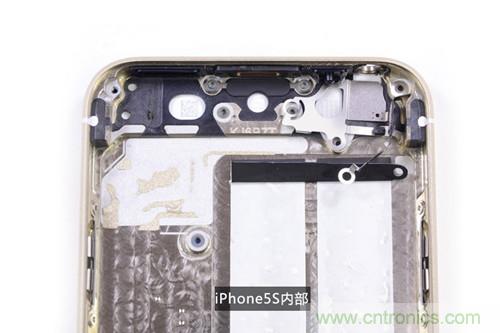 土豪金iPhone 5S拆解：內(nèi)部結(jié)構(gòu)升級，維修難度增加