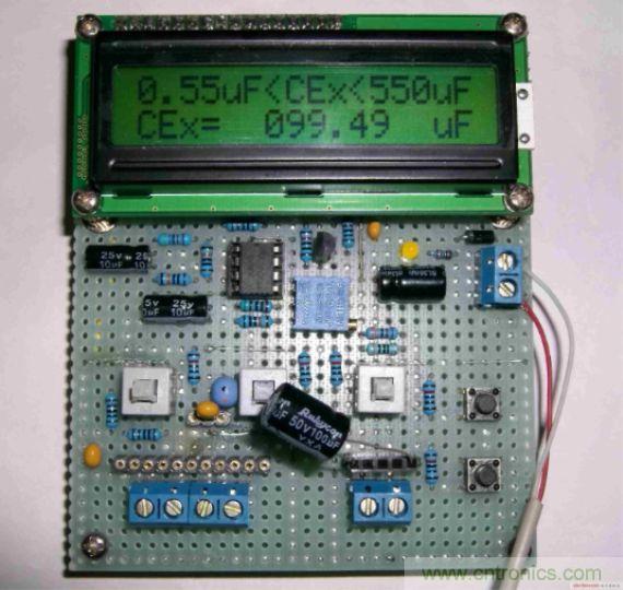 DIY集電容、電感和頻率為一體的測量儀器