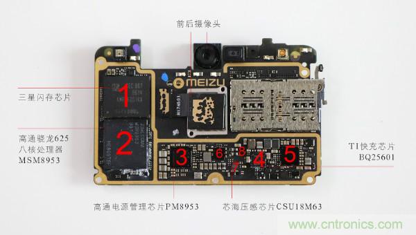 魅族M15拆解：做工精致，壓感Home鍵采用中國(guó)芯