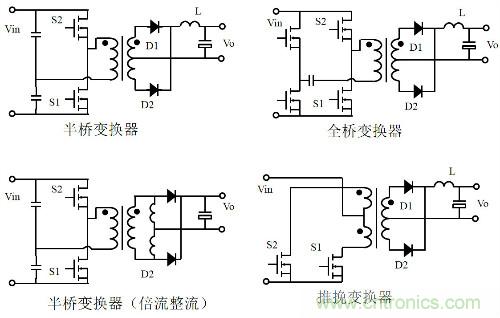 開關電源“各種拓撲結構”的對比與分析！